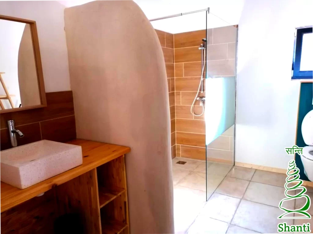 gîte à la ferme : salle de bains
